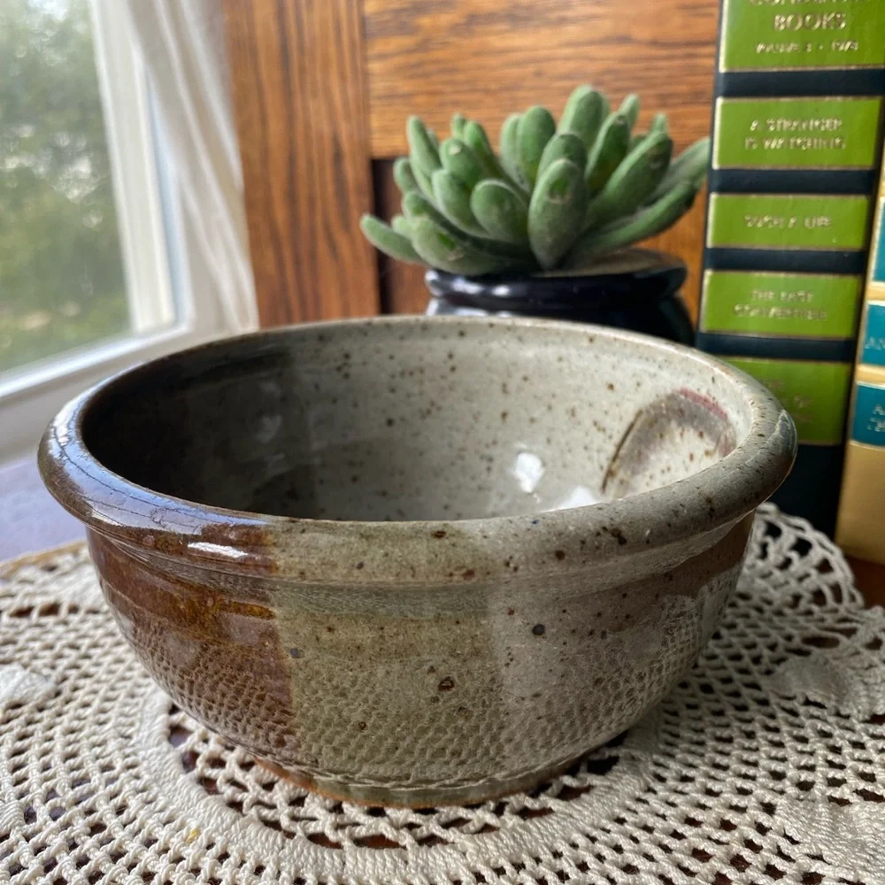 Studio Pottery Stoneware Bowl EUC